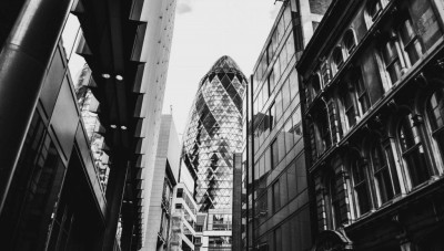 An image of the The Gherkin building in London, a central location for many of the brands signing up to Limitless.|Roger Beadle and Megan Neale of Limitless picking up our Deloitte Technology Fast 50 trophy.